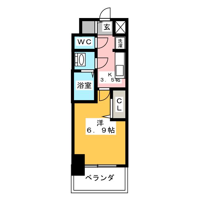 プレサンスＮＡＧＯＹＡファストの間取り