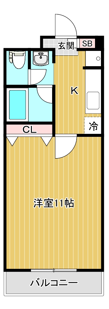 クレアール桜木の間取り