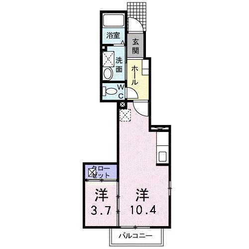 ［大東建託］メゾン・ドゥフランの間取り