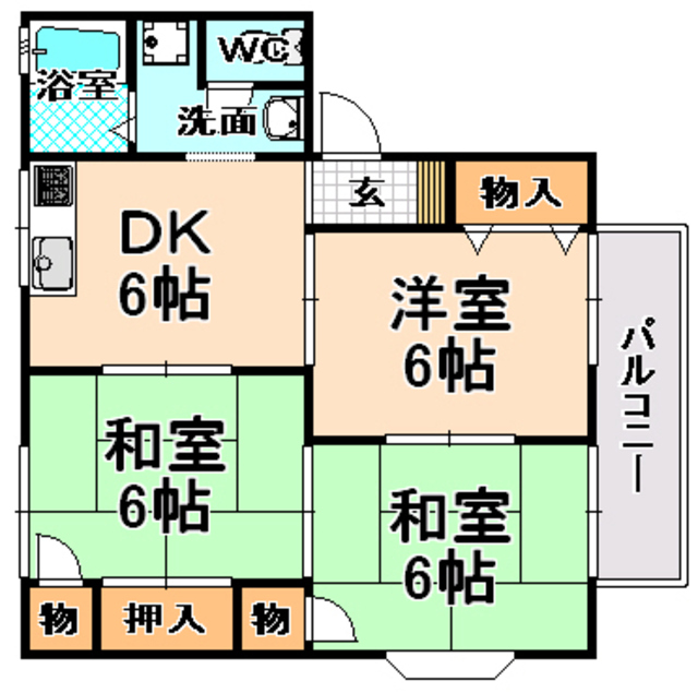 モーツァルト南笹原の間取り