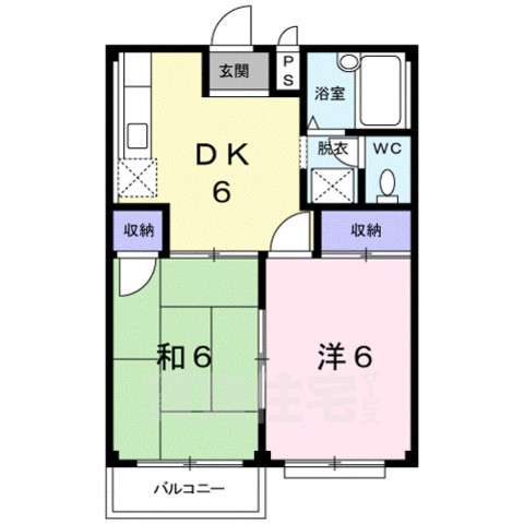 足利Aの間取り