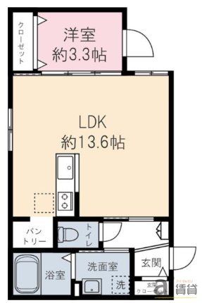 東村山市萩山町のアパートの間取り