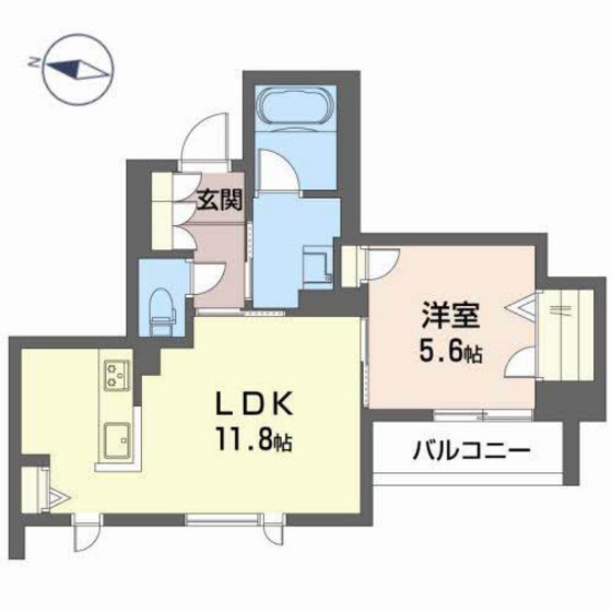 広島市佐伯区五日市のマンションの間取り