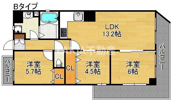 クリアクレセント住之江の間取り