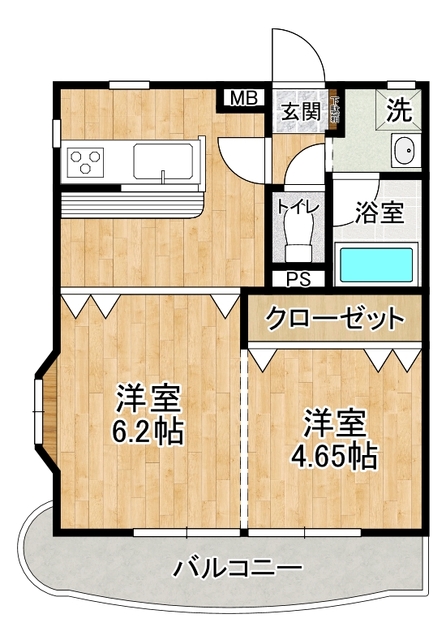 セントラルリージェント２の間取り