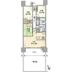 長久手市西原山のマンションの間取り