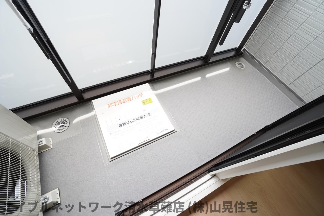 バルコニー　落ち着いた時間を過ごせるバルコニーです