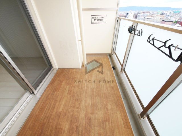 バルコニー　落ち着いた時間を過ごせるバルコニーです