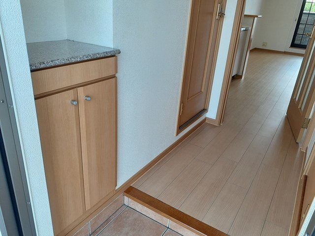 玄関　収納もある玄関です