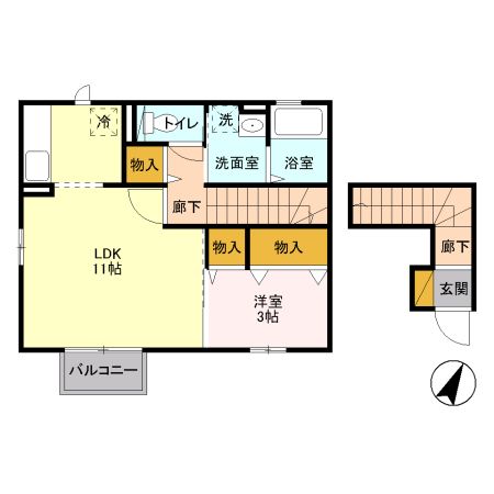 クレスト・ワンの間取り写真