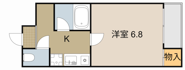京阪本線 香里園駅 徒歩6分 3階建 築26年の間取り写真
