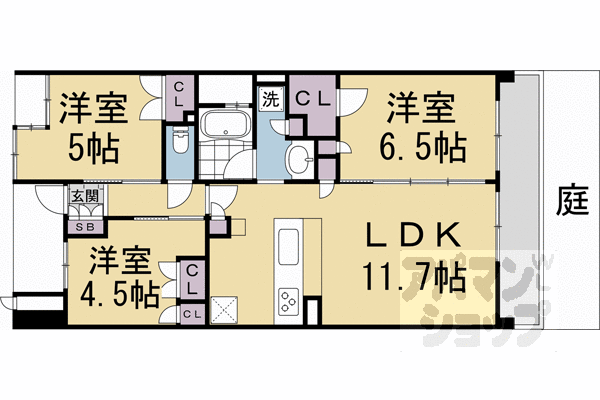 ル・パルトネール京都御屋敷町の間取り写真