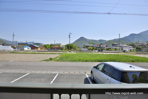 【千曲市上山田温泉のアパートの眺望】