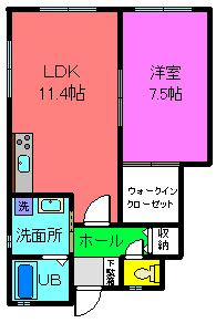 メゾンフルールの間取り