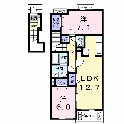 サンモール壱番館の間取り