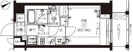 東京都板橋区上板橋２（アパート）の賃貸物件の間取り