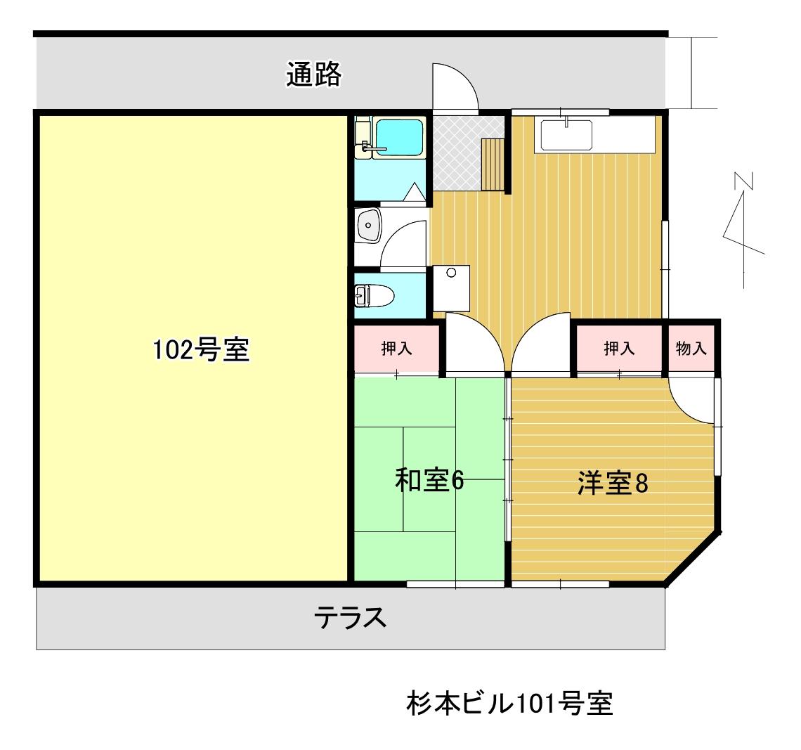 小田原市板橋のマンションの間取り