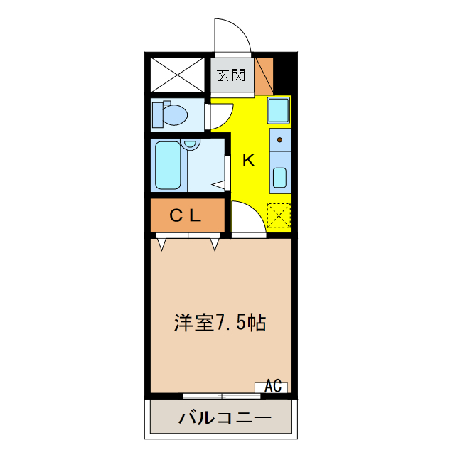 羽島郡笠松町桜町のマンションの間取り