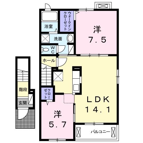 ラ　ベッラ　ヴィータIIの間取り