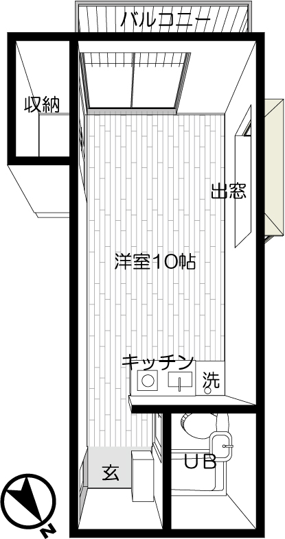 グローリー玉堤の間取り