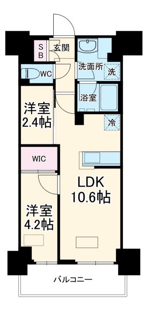 パークアクシス市川の間取り