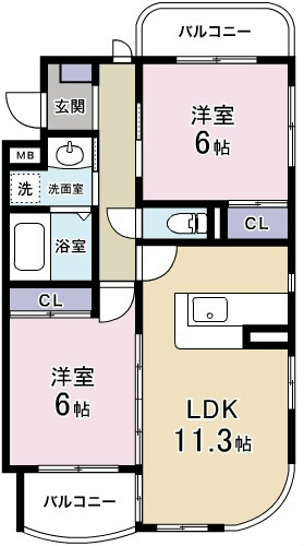 桜台マンションの間取り