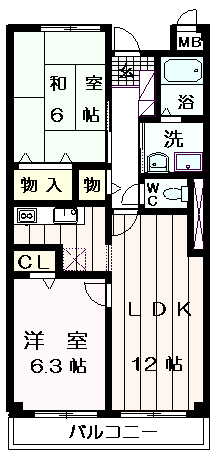 フローラルヴィラ条南の間取り