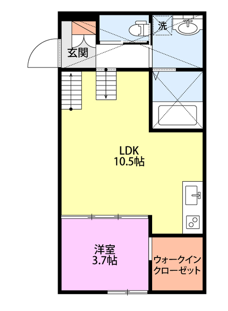 75apartment.神道寺の間取り