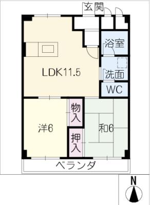 太平コーポラスIの間取り