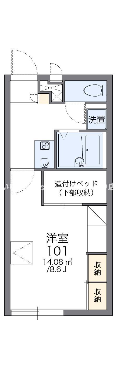 レオパレスルイーズ坂出の間取り