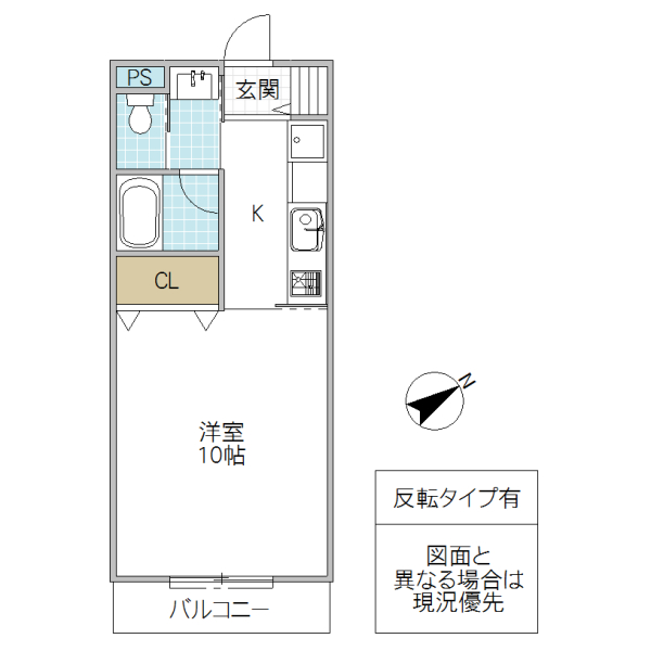 レーガベーネ渡里Wの間取り