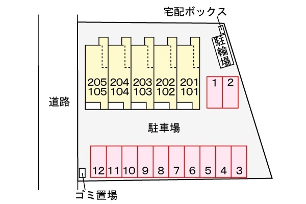 【シャトー・バロンIIIの駐車場】