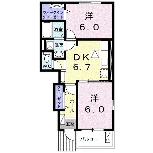 サニー鎗町IIIの間取り