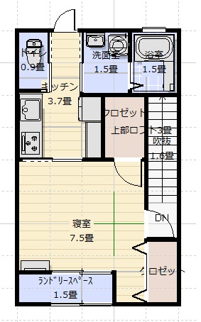 新築　カーサドルチェ　C2号室の間取り