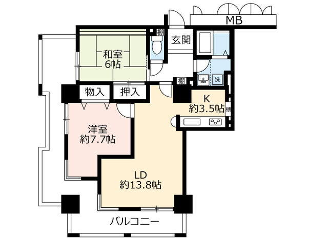 ＵＲＨＡＴ神戸・灘の浜の間取り