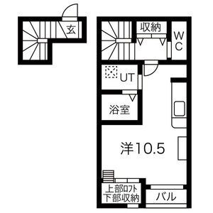 柴田郡大河原町字新東のアパートの間取り