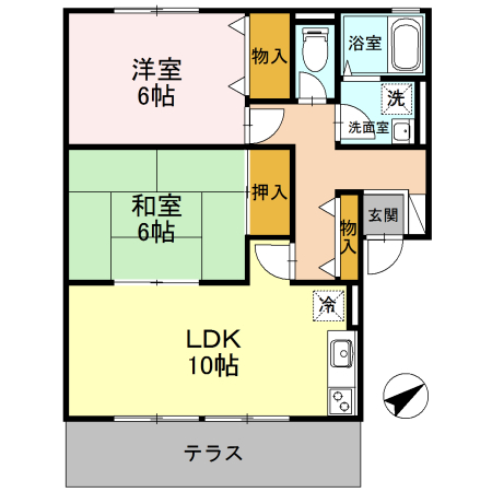 メゾンドクールの間取り