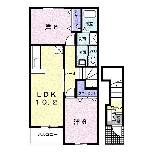 グリーンヒルズ　カーサＢの間取り