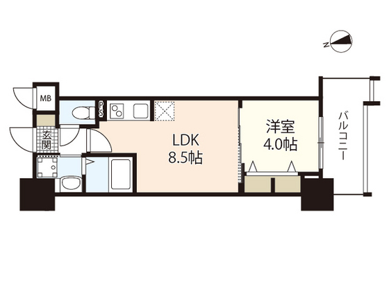 Ｓ－ＲＥＳＩＤＥＮＣＥ本川町ａｆｆｏｒｄの間取り