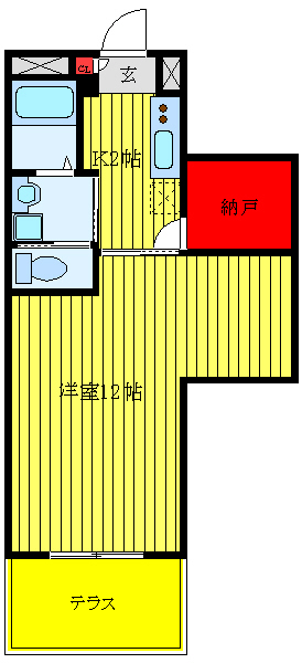 ヴェージュ　ソレイユの間取り