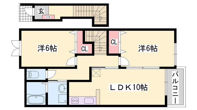 フレッサ　プラードの間取り