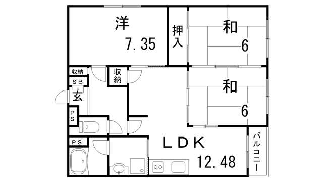 シャルマンコーポ鈴蘭台の間取り