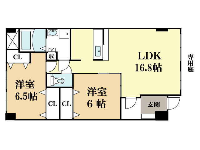 南田辺中央ビルの間取り