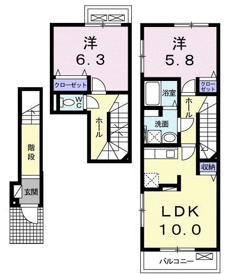 【ケントクIIの間取り】