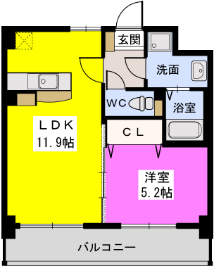 ソアレ空港通りの間取り