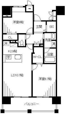 ロイヤルパークス新田の間取り