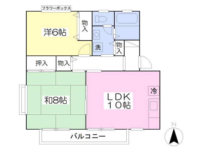 ロイヤルガーデン西中田壱番館の間取り