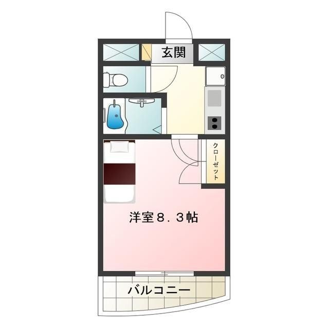 【立川市砂川町のマンションの間取り】