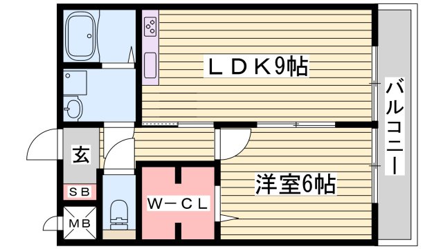 セジュール東浜尻の間取り