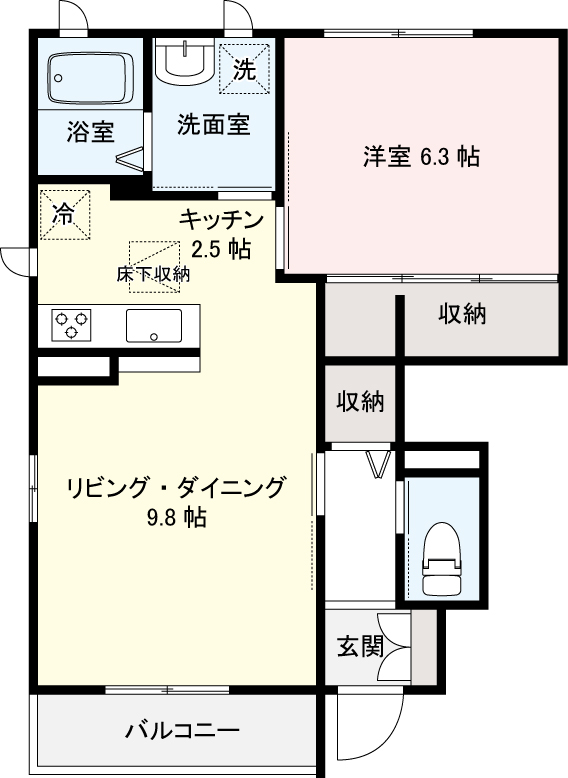 【カマラードの間取り】